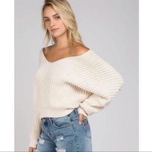 Chunky Oversized Cream Sweater